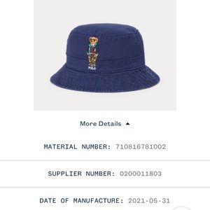 Polo bear bucket hat